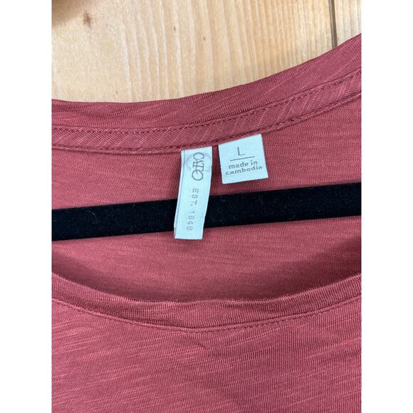 Cato Women’s T-Shirt, Red, Flowy Sleeves, Size L, EUC - Picture 3 of 4